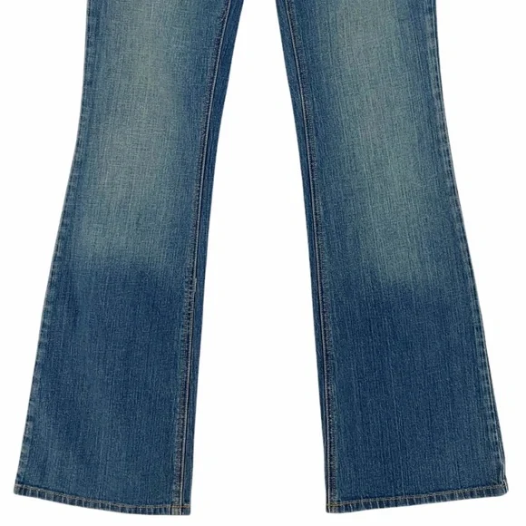 Y2K Style Flare Stretch Bullhead Huntington Blue Jeans - Picture 4 of 16